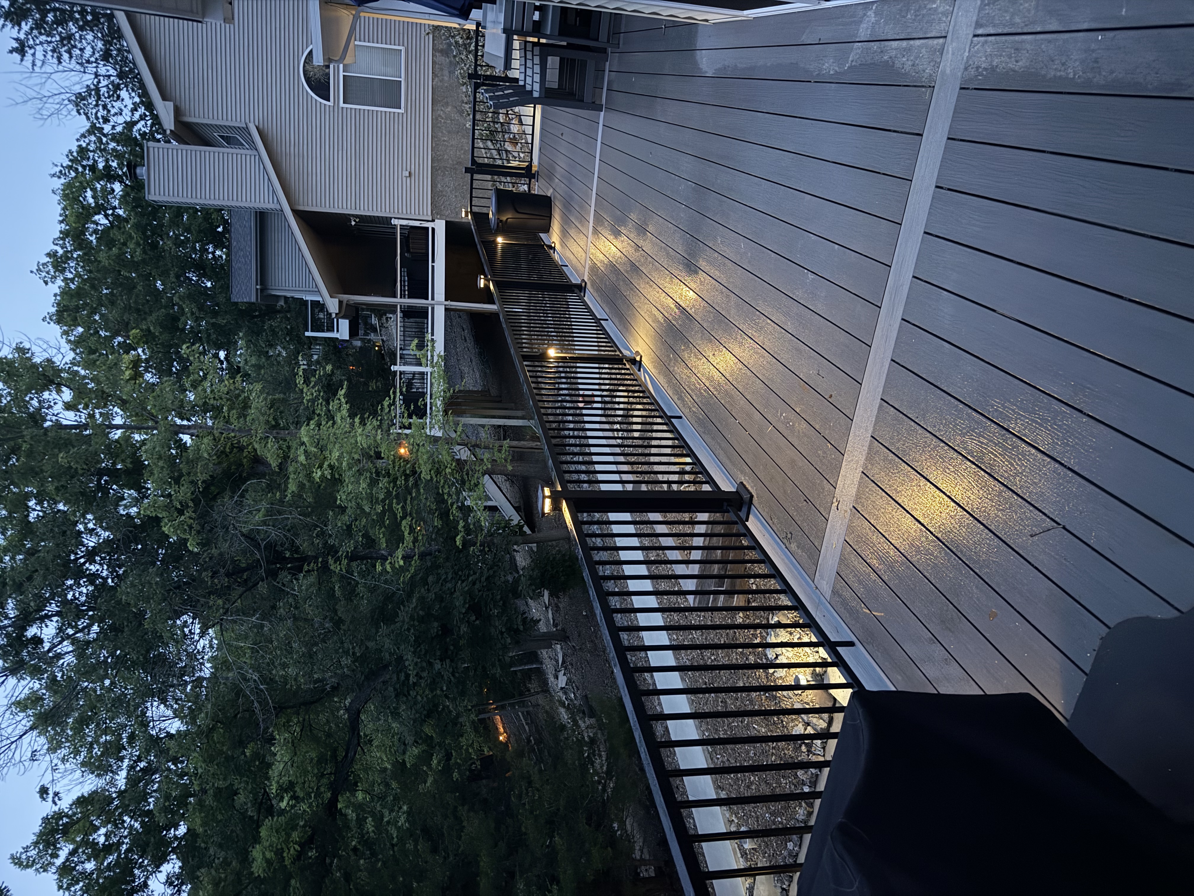 Lakefront Composite Deck with LED Lighting